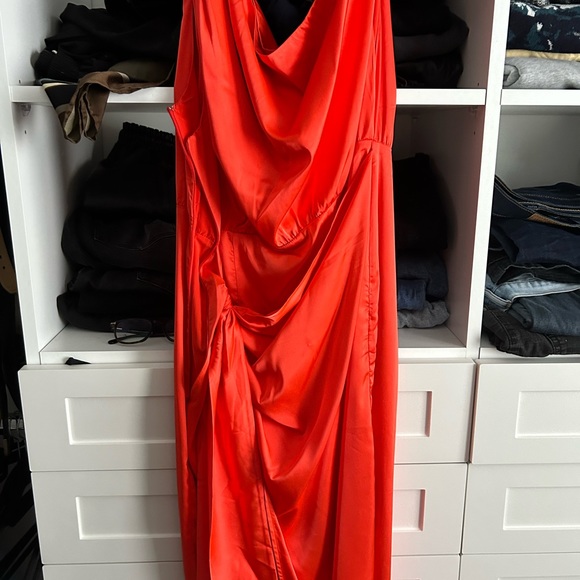 Orange dress from RNWY worn ONCE - Picture 2 of 4